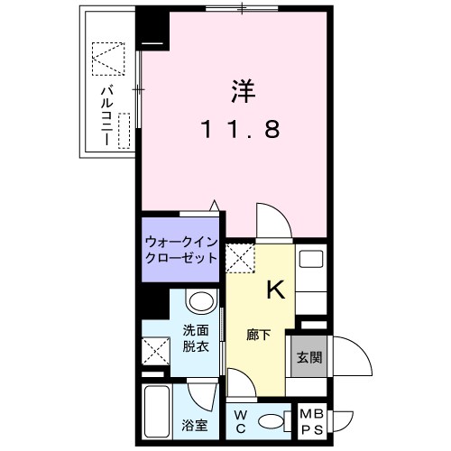 101号室 間取り