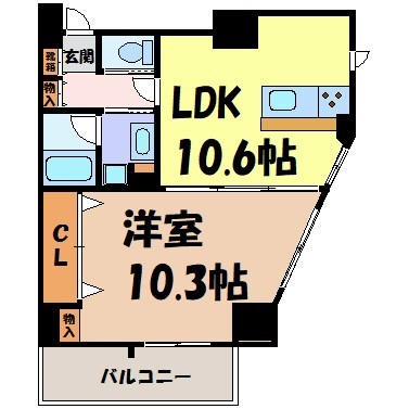 Gramercy Shiromi-dori 間取り図
