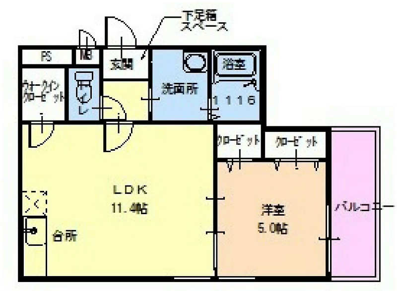 フジパレスリーブズテラス 間取り