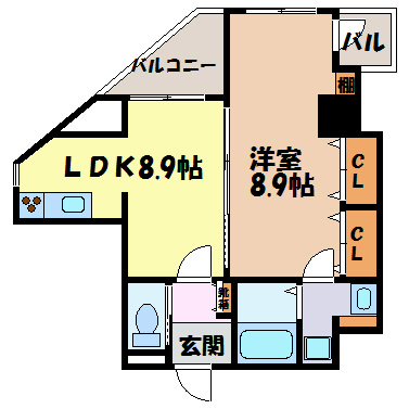 Gramercy Shiromi-dori 間取り図