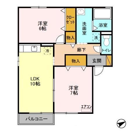ヴェルドミール　壱番館 101号室 間取り