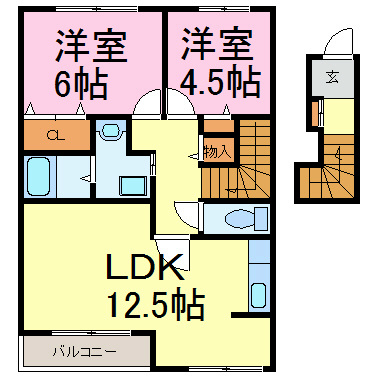 クレールコート 間取り図