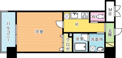 ラフィーネ到津学園通り 402号室 間取り