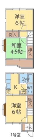 テラス・ハイドレンジ 001号室 間取り