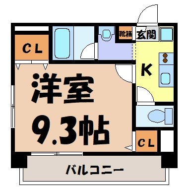 レーベスト志賀本通 間取り図
