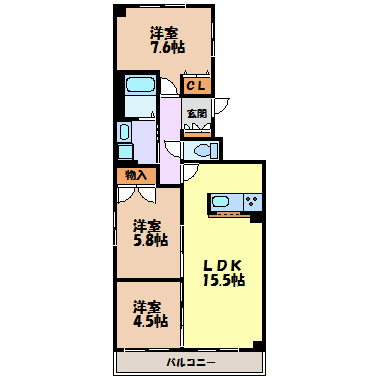 サンコーマンションⅡ 間取り図