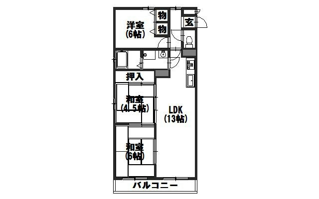 CASA西向日 間取り