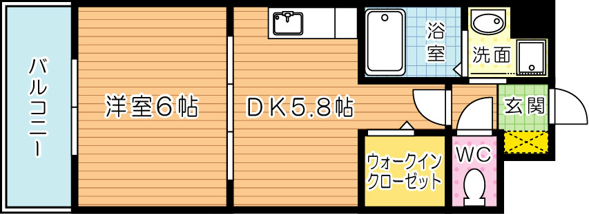 ラ・アヴェニール 405号室 間取り