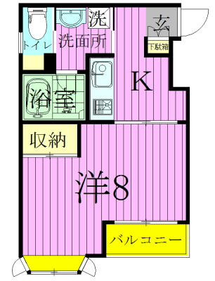 ル・トレンティーナ 106号室 間取り