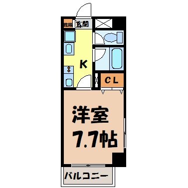 Belle　Vivre新栄 間取り