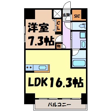 コンフォート新栄 間取り図