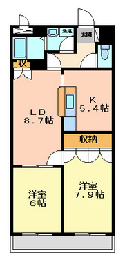 大阪府岸和田市磯上町５丁目6-1 間取り