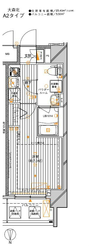 メインステージ大森北 間取り