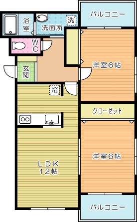 プレステージヤスダ 102号室 間取り