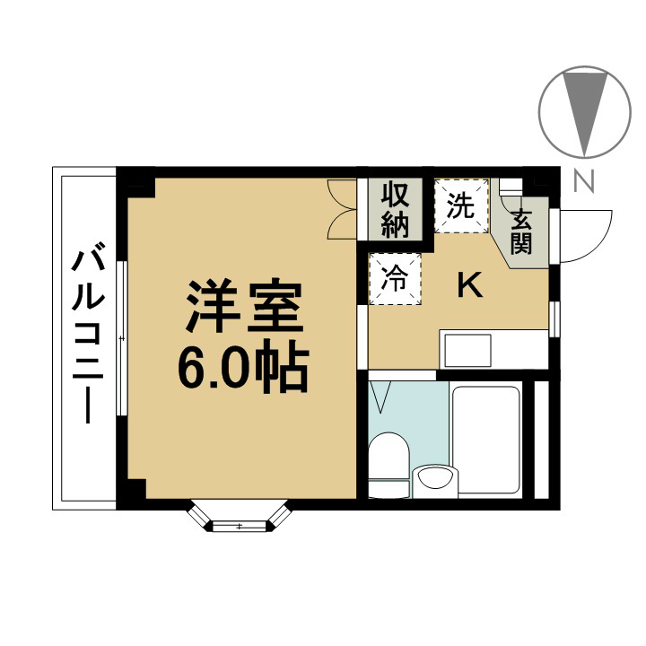 グレイスコートワタナベ 301号室 間取り