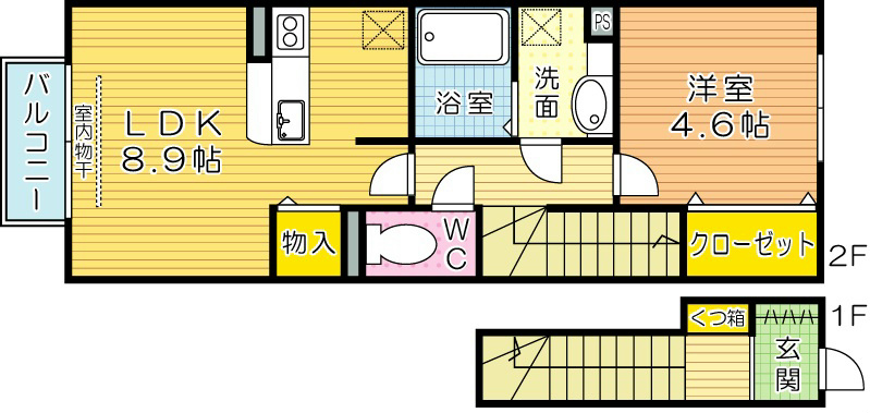 エスペランサ小倉北 間取り図