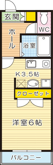 シェリール片野通り  303号室 間取り