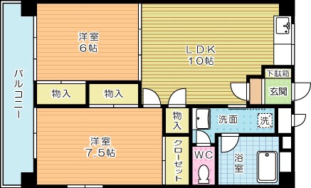 第二寿ビル 201号室 間取り