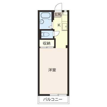 クワイエットカーサＢ 201号室 間取り