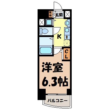 プレサンスＳＡＫＡＥリバースタイル 間取り図