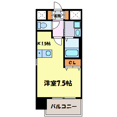 プレサンス名古屋STATIONザ・シティ 間取り図