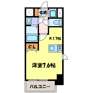 プレサンス名古屋駅前グランヴィル 間取り図