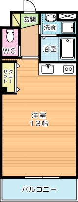 エトワール・ド・ヒサノ 203号室 間取り