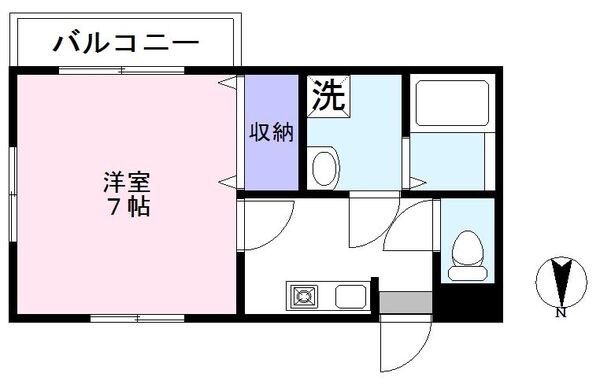 102号室 間取り