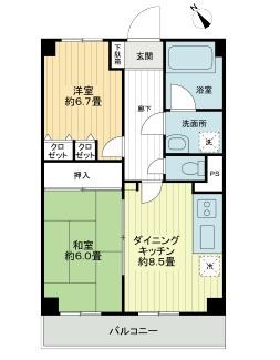 ヴァンテアン 601号室 間取り