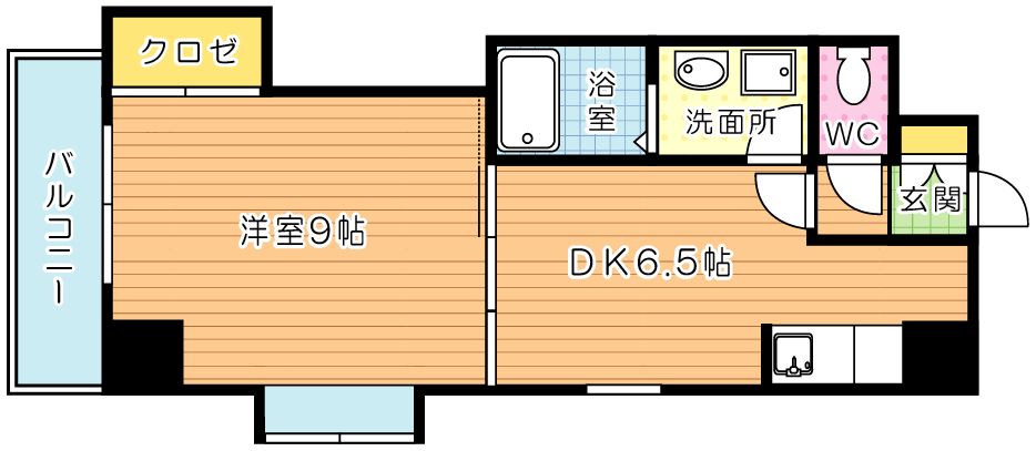 フリーエントＵＴ  304号室 間取り
