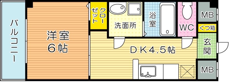 ナーセリーＫ２ 103号室 間取り