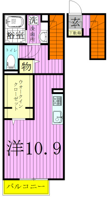 シャルム（秋山） 205号室 間取り