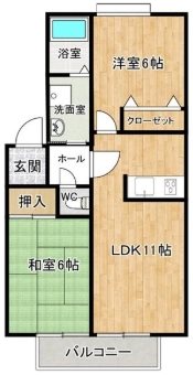 新栄プロパティー恩智Ⅲ 間取り