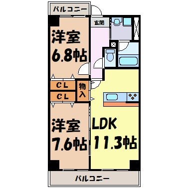 ラ・トゥール代官町 間取り図