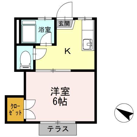 さぎたハイツ 102号室 間取り