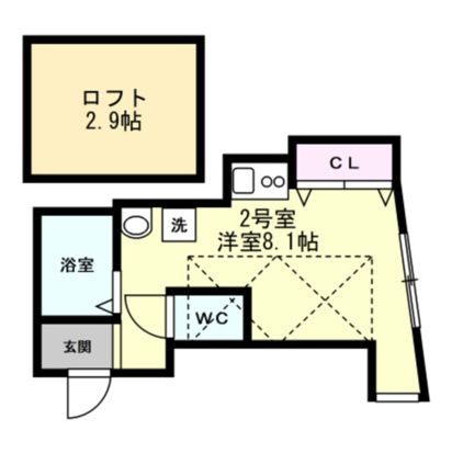 ディアレスト十間坂 202号室 間取り