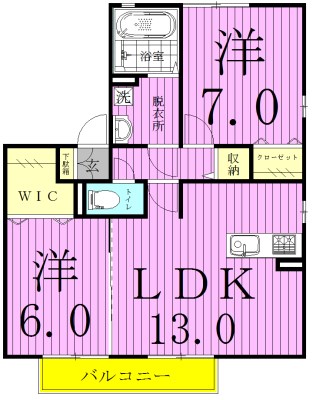 ラシュレメゾンA 101号室 間取り