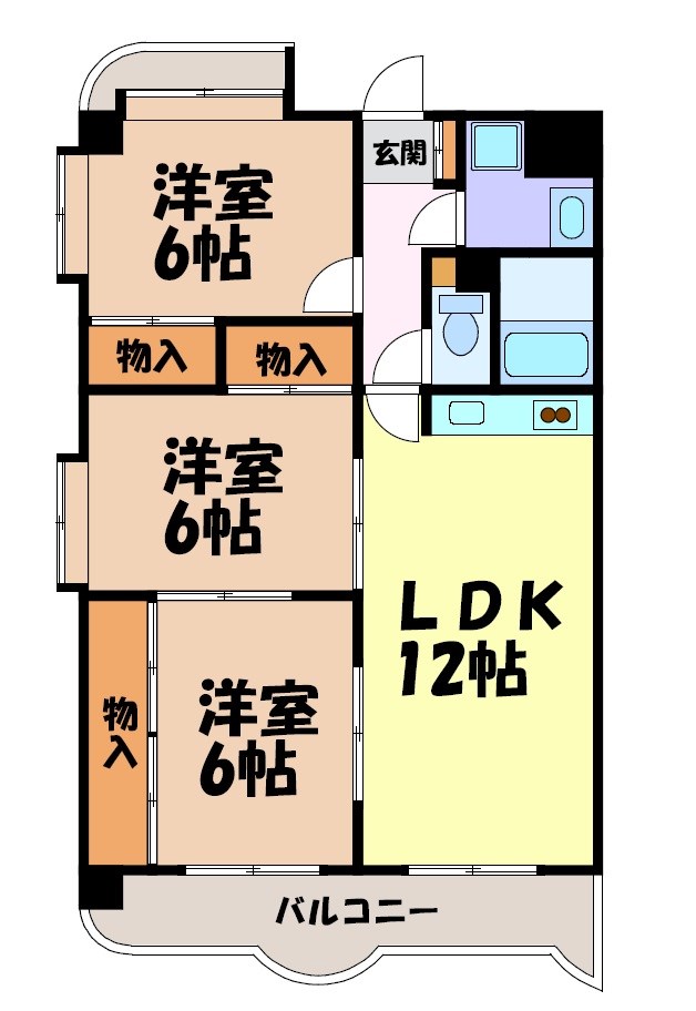 八事石坂マンション 間取り図