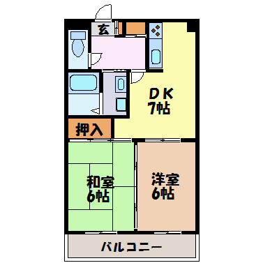 リバーエイト駒方 間取り図