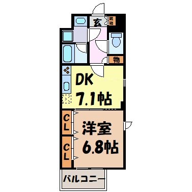 レジディア高岳 間取り図