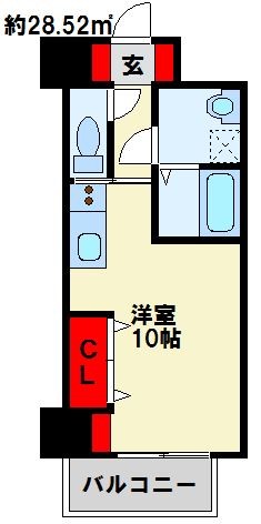 コートハウス中島通り 502号室 間取り