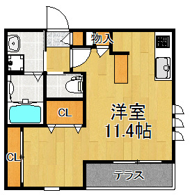 MAISON DE S・K・T 101号室 間取り