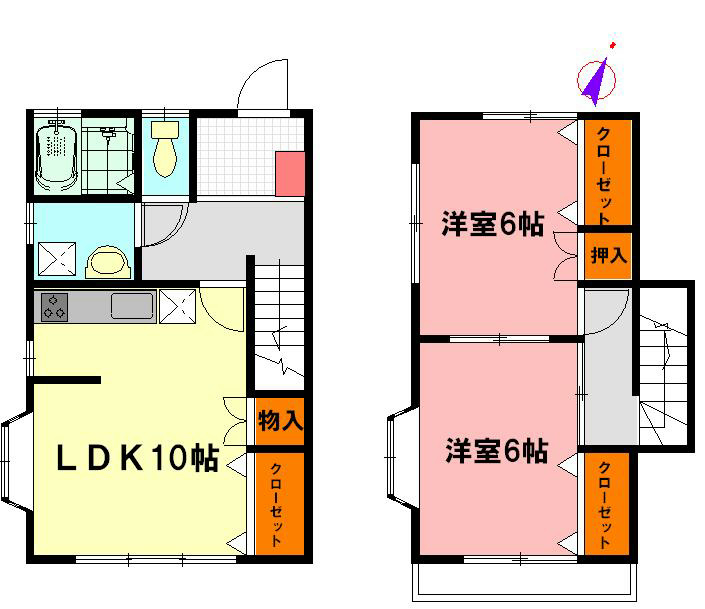 藤テラス A-1号室 間取り