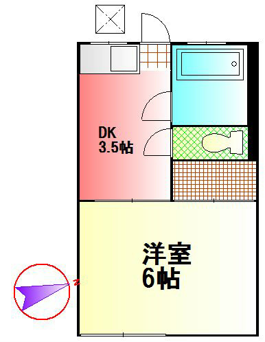 青木アパート 207号室 間取り