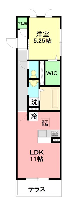 パークレジデンス厚木 101号室 間取り