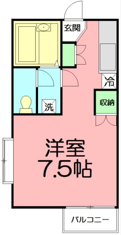 ドエル湘南 202号室 間取り