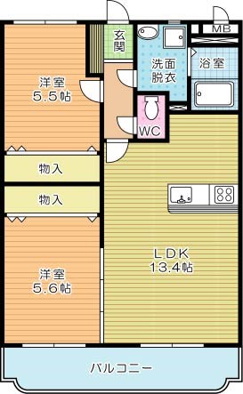 ユーミーシャルマン 305号室 間取り
