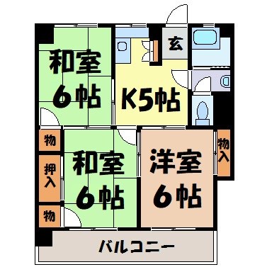 今枝マンション 間取り図