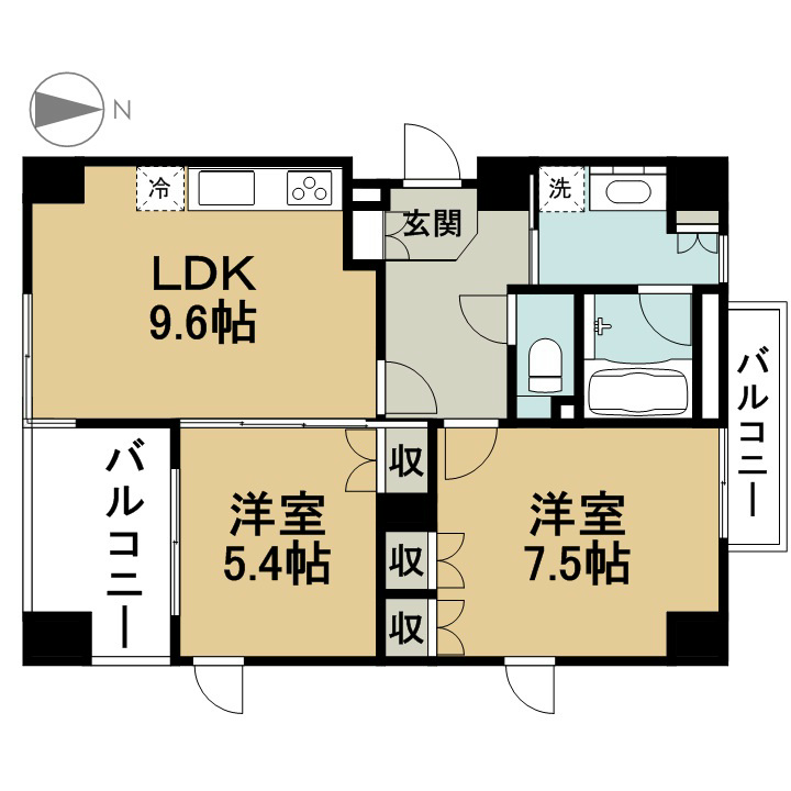 エステート西葛西  間取り図
