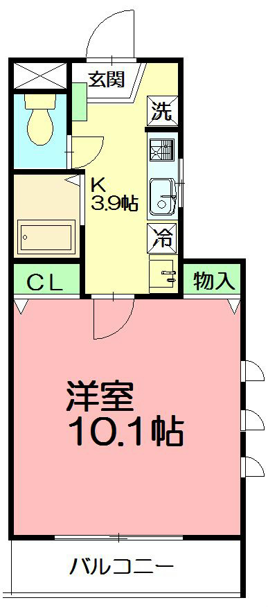 カサグランデ 201号室 間取り